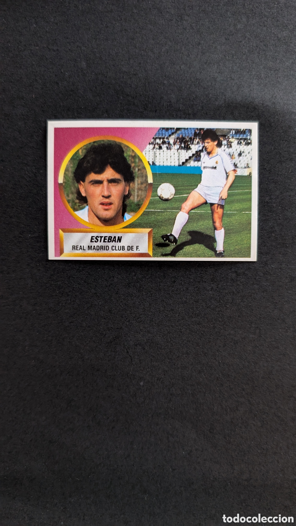 Fu&szlig;ball-Sticker: L1 ESTEBAN REAL MADRID FICHAJE 7 LIGA ESTE 1988/89 88 89 NUNCA PEGADO SIN PEGAR