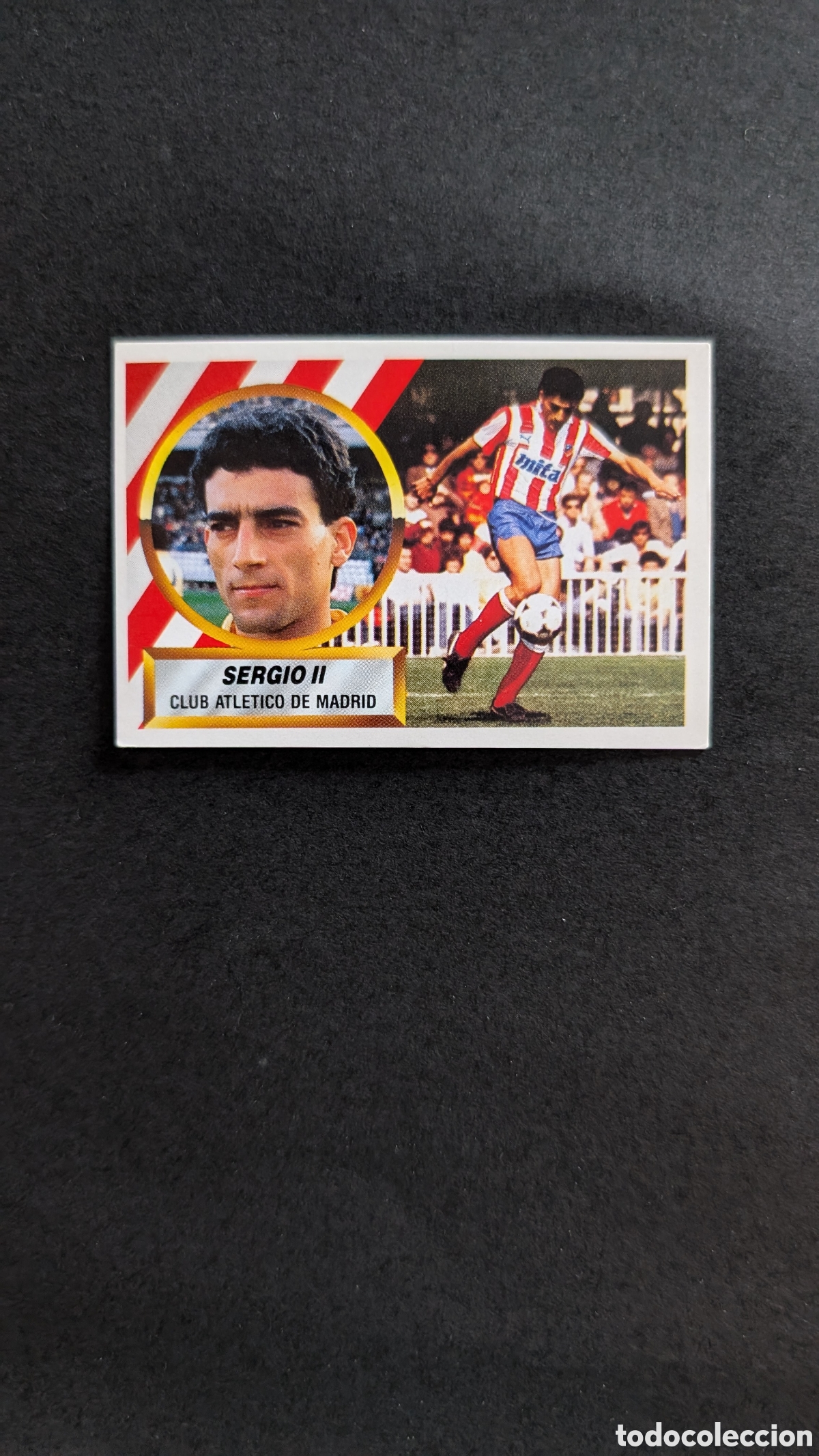 Football Stickers: L1 SERGIO II ATLETICO MADRID FICHAJE 33 LIGA ESTE 1988/89 88 89 NUNCA PEGADO SIN PEGAR