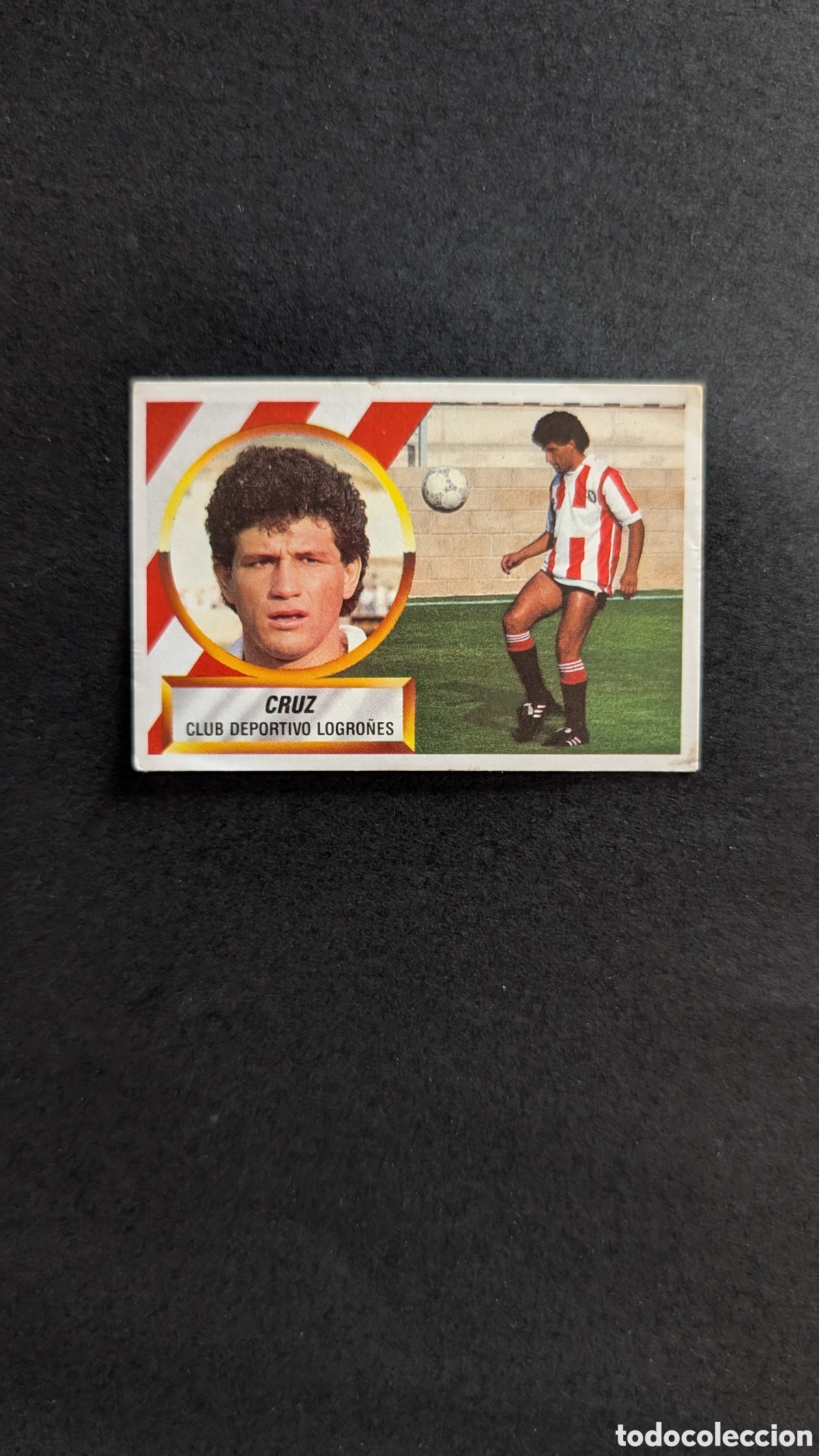 Football Stickers: L1 CRUZ LOGRO&Ntilde;ES FICHAJE 35 LIGA ESTE 1988/89 88 89 NUNCA PEGADO SIN PEGAR