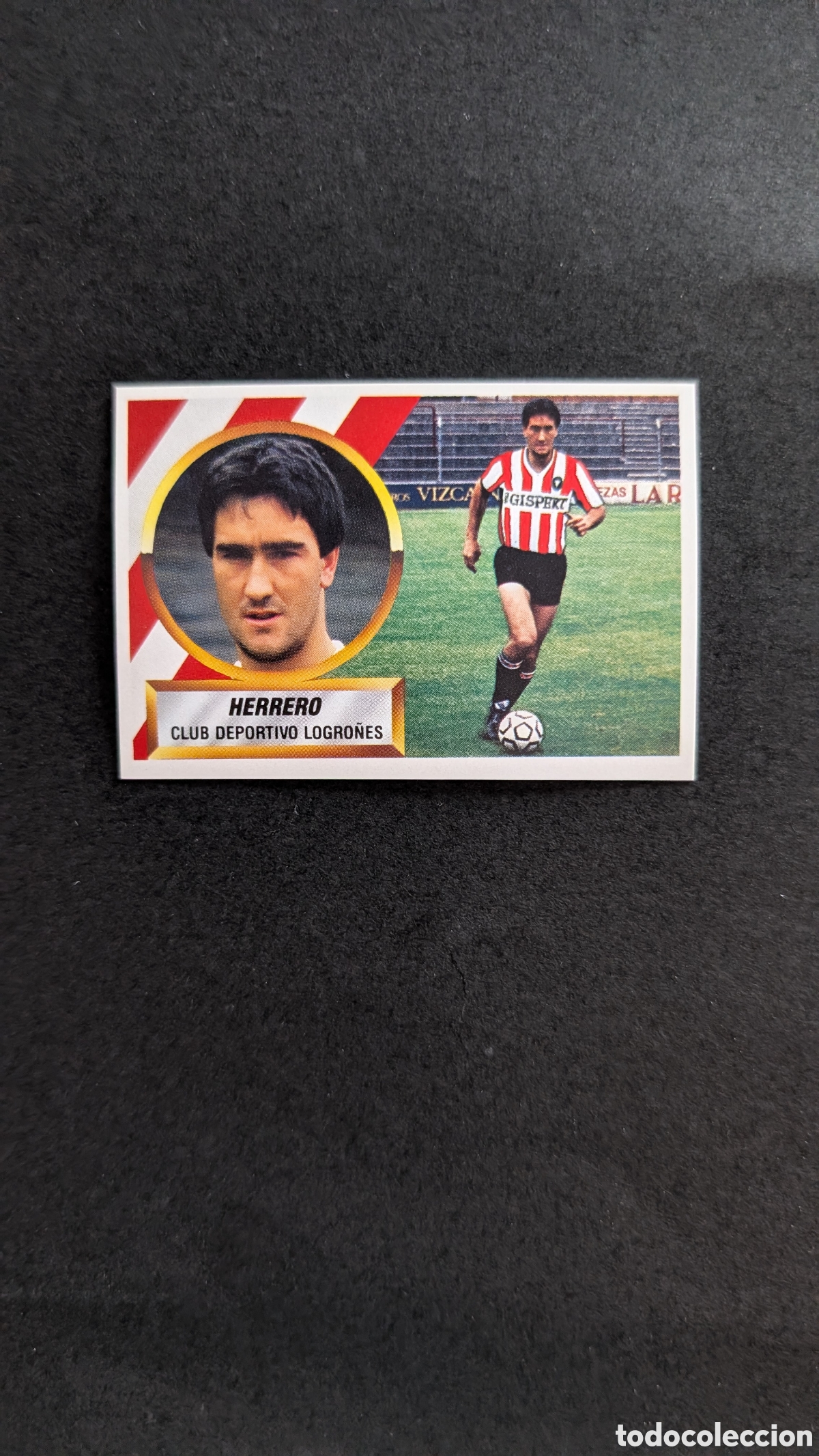Figurine di Calcio: L1 HERRERO LOGRO&Ntilde;ES COLOCA LIGA ESTE 1988/89 88 89 NUNCA PEGADO SIN PEGAR
