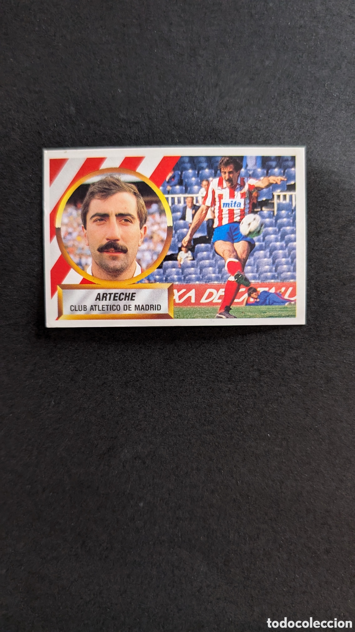 Fu&szlig;ball-Sticker: L1 ARTECHE ATLETICO MADRID VERSION COLOCA LIGA ESTE 1988/89 88 89 NUNCA PEGADO SIN PEGAR