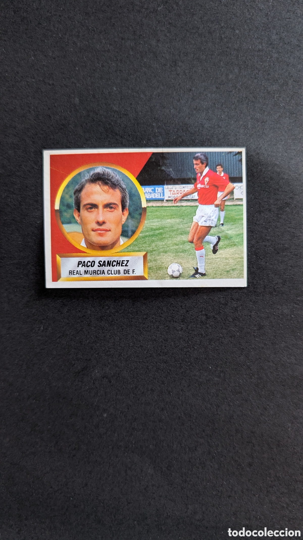 Fu&szlig;ball-Sticker: L1 PACO SANCHEZ MURCIA COLOCA LIGA ESTE 1988/89 88 89 NUNCA PEGADO SIN PEGAR