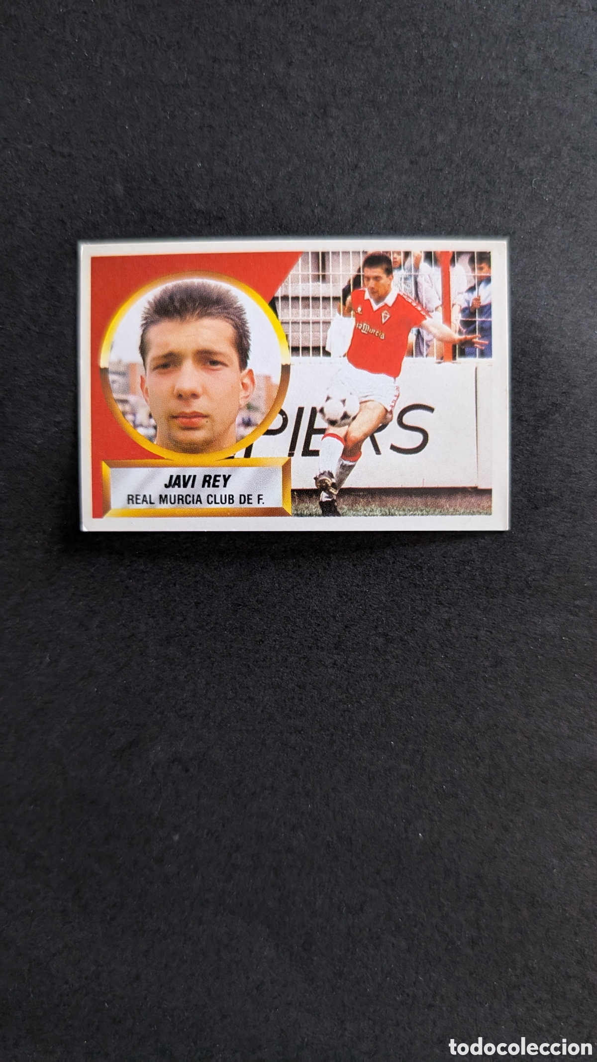 Fu&szlig;ball-Sticker: L1 JAVI REY MURCIA COLOCA LIGA ESTE 1988/89 88 89 NUNCA PEGADO SIN PEGAR