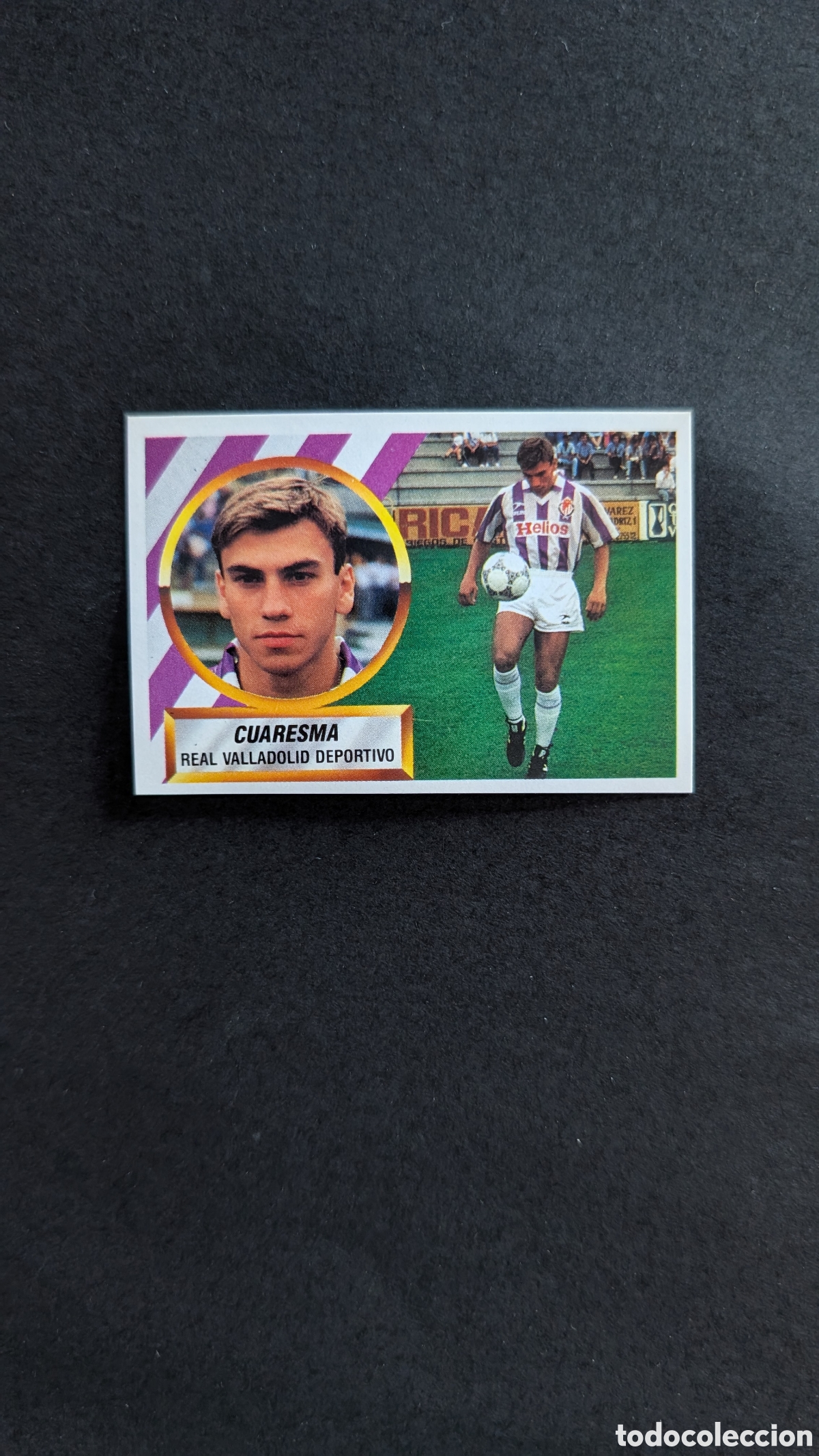 Fu&szlig;ball-Sticker: L1 CUARESMA VALLADOLID COLOCA LIGA ESTE 1988/89 88 89 NUNCA PEGADO SIN PEGAR