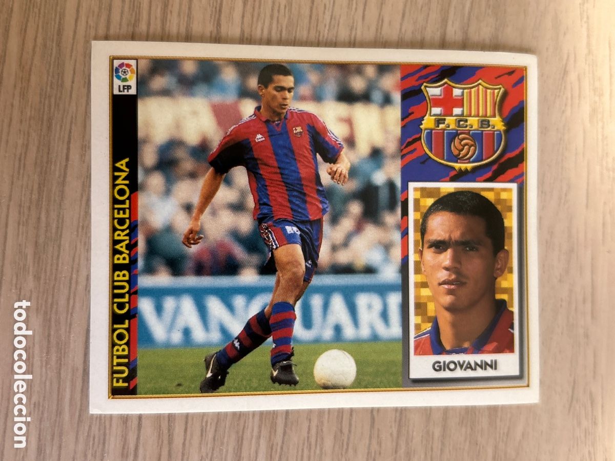 Fu&szlig;ball-Sticker: GIOVANNI BARCELONA LIGA ESTE 1997 1998 97 98 NUNCA PEGADO SIN PEGAR