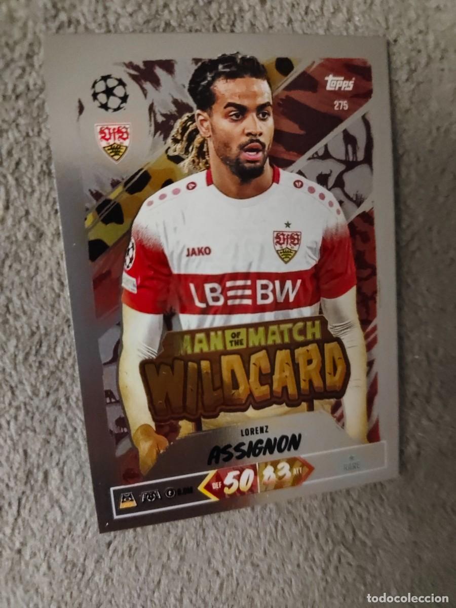 Football Stickers: 275 MATCH ATTAX 26/27 LORENZ ASSIGNON VFB STUTTGART MAN OF THE WILDCARD 2026 2027 TOPPS UCC AAU
