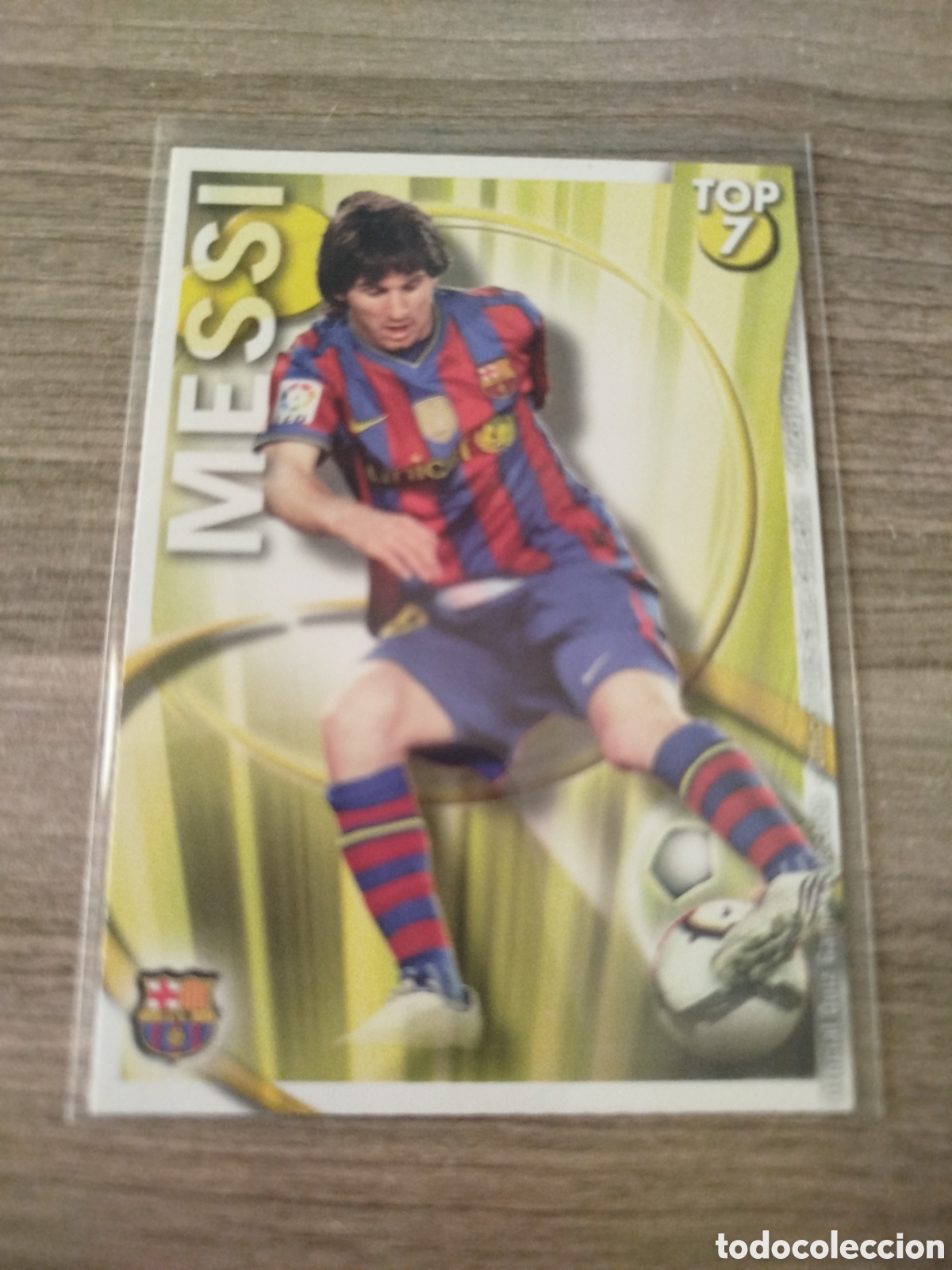 Cromos de f&uacute;tbol: Mundicromo 2010/11.F.C.BARCELONA.MESSI (TOP 7, VERSI&Oacute;N MATE).