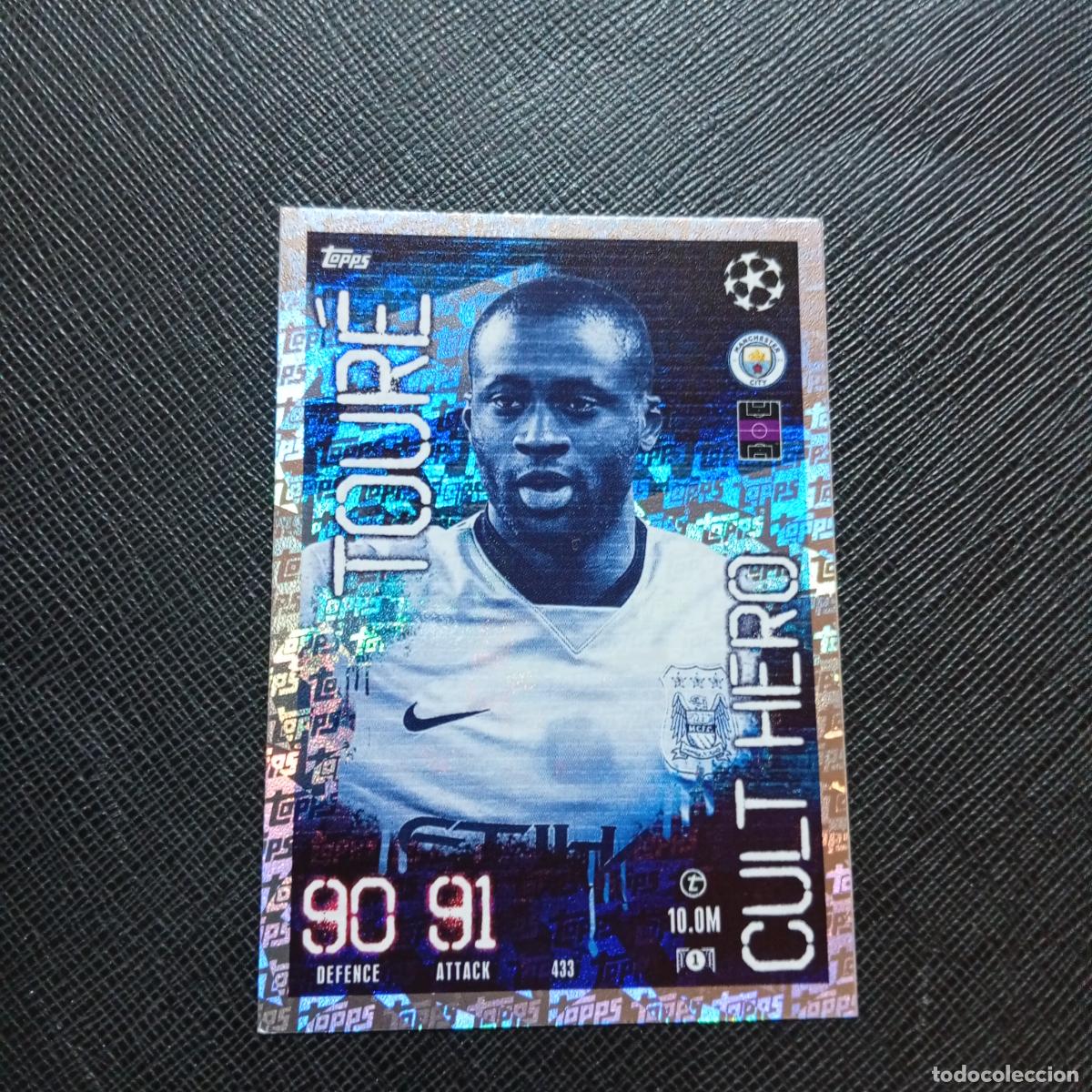Figurine di Calcio: 433 TOURE MANCHESTER CITY TOPPS MATCH ATTAX 2023 2024 FUTBOL CROMO 23 24 - A217 PG48 CULT HERO
