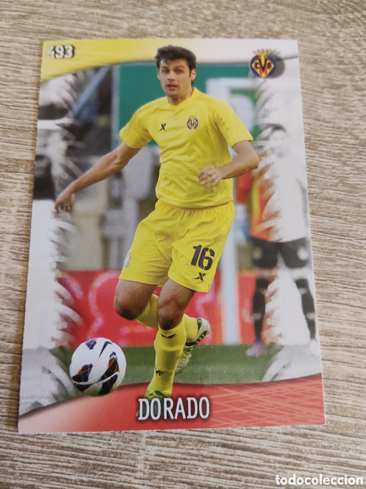 Figurine di Calcio: Mundicromo las fichas de la liga 2014 493 Dorado Villarreal