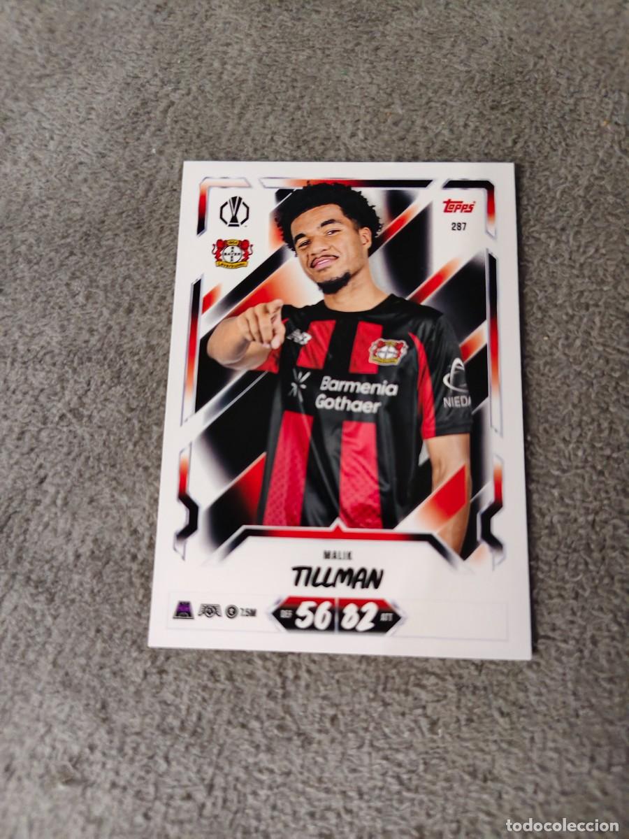 Cromos de f&uacute;tbol: 287 MATCH ATTAX 26/27 MALIK TILLMAN BAYER 04 LEVERKUSEN BASE CARD 2026 2027 TOPPS UCC AAU