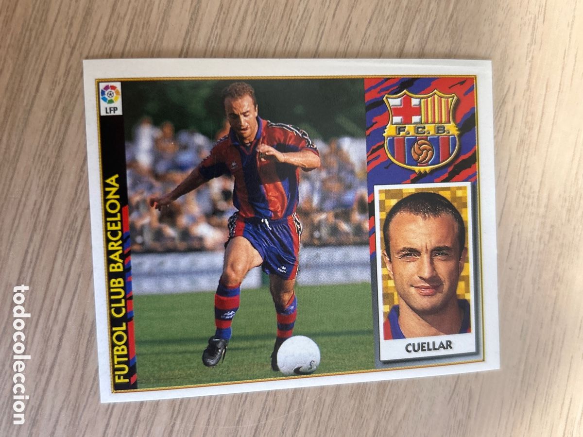 Figurine di Calcio: CUELLAR BAJA BARCELONA LIGA ESTE 1997 1998 97 98 NUNCA PEGADO SIN PEGAR