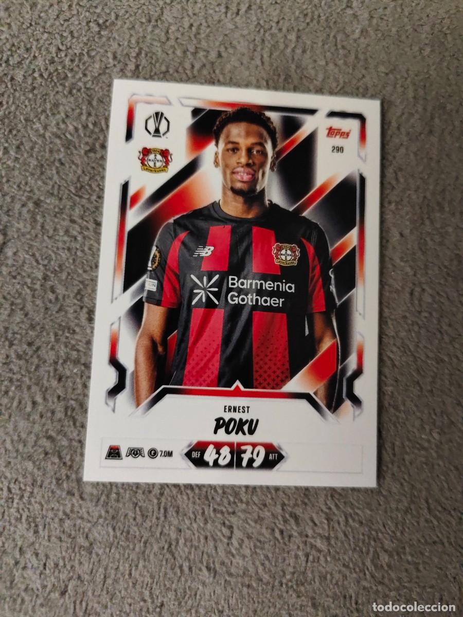 Cromos de f&uacute;tbol: 290 MATCH ATTAX 26/27 ERNEST POKU BAYER 04 LEVERKUSEN BASE CARD 2026 2027 TOPPS UCC AAU