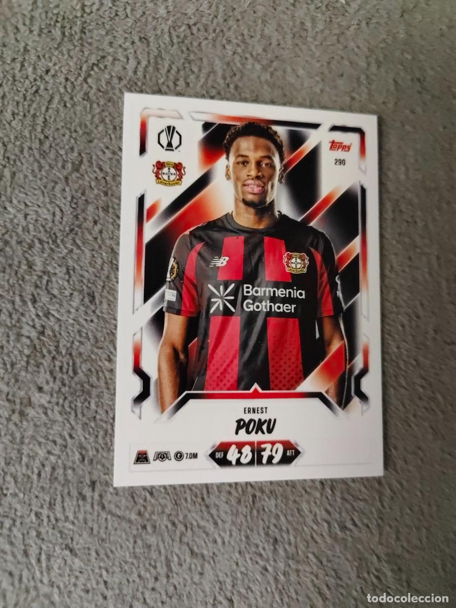 Cromos de f&uacute;tbol: 290 MATCH ATTAX 26/27 ERNEST POKU BAYER 04 LEVERKUSEN BASE CARD 2026 2027 TOPPS UCC AAU