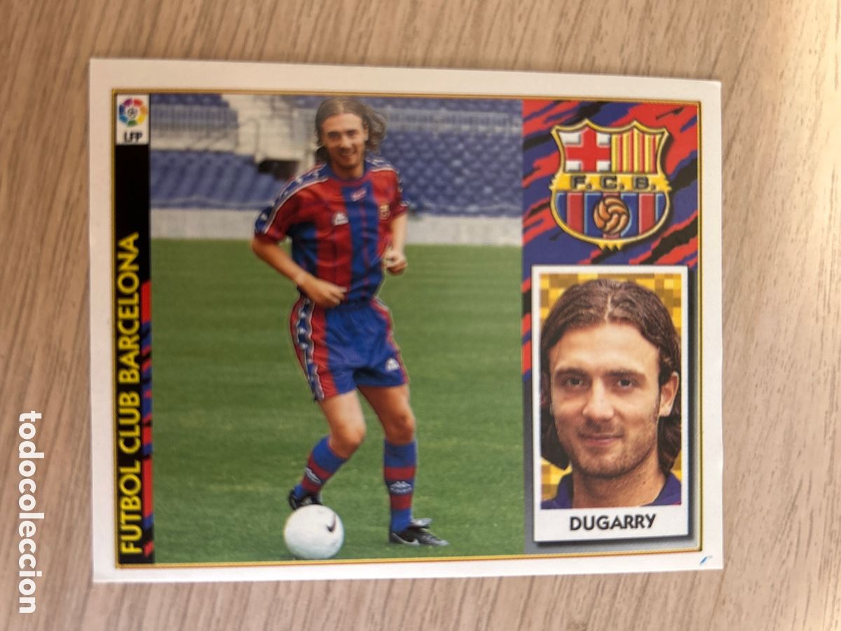 Cromos de f&uacute;tbol: DUGARRY VERSION F. C. BARCELONA FICHAJE 8 LIGA ESTE 1997 1998 97 98 NUNCA PEGADO SIN PEGAR