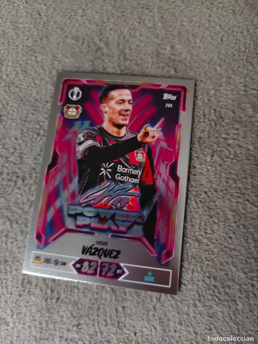 Cromos de f&uacute;tbol: 294 MATCH ATTAX 26/27 LUCAS V&Aacute;ZQUEZ BAYER LEVERKUSEN POWER PLAY SIGNATURE STYLE 2026 2027 TOPPS UCC