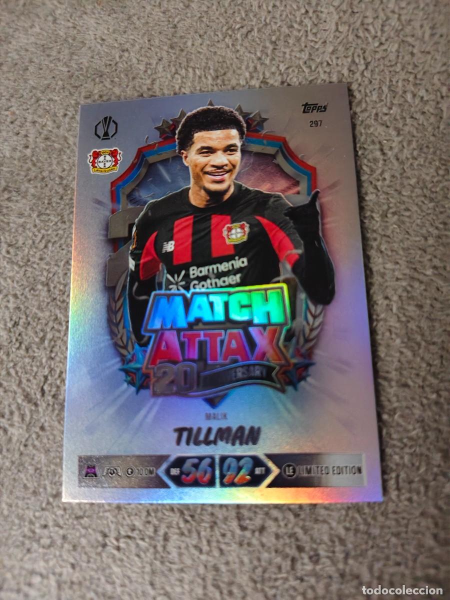 Cromos de f&uacute;tbol: 297 MATCH ATTAX 26/27 MALIK TILLMAN BAYER 04 LEVERKUSEN LIMITED EDITION 20 ANNIVERSARY 2026 2027 TOP
