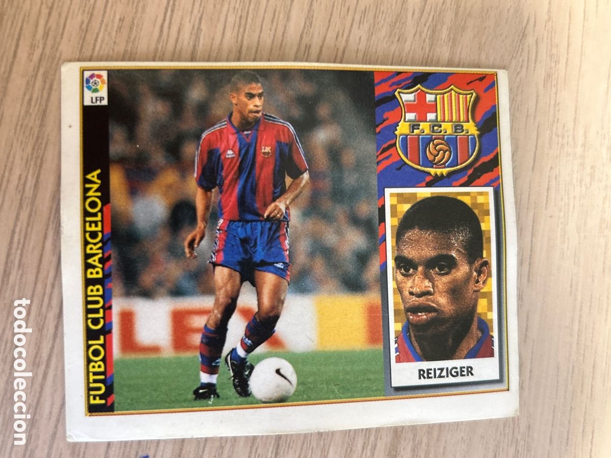 Cromos de f&uacute;tbol: REIZIGER BARCELONA FICHAJE 9 VERSION LIGA ESTE 1997 1998 97 98 NUNCA PEGADO SIN PEGAR