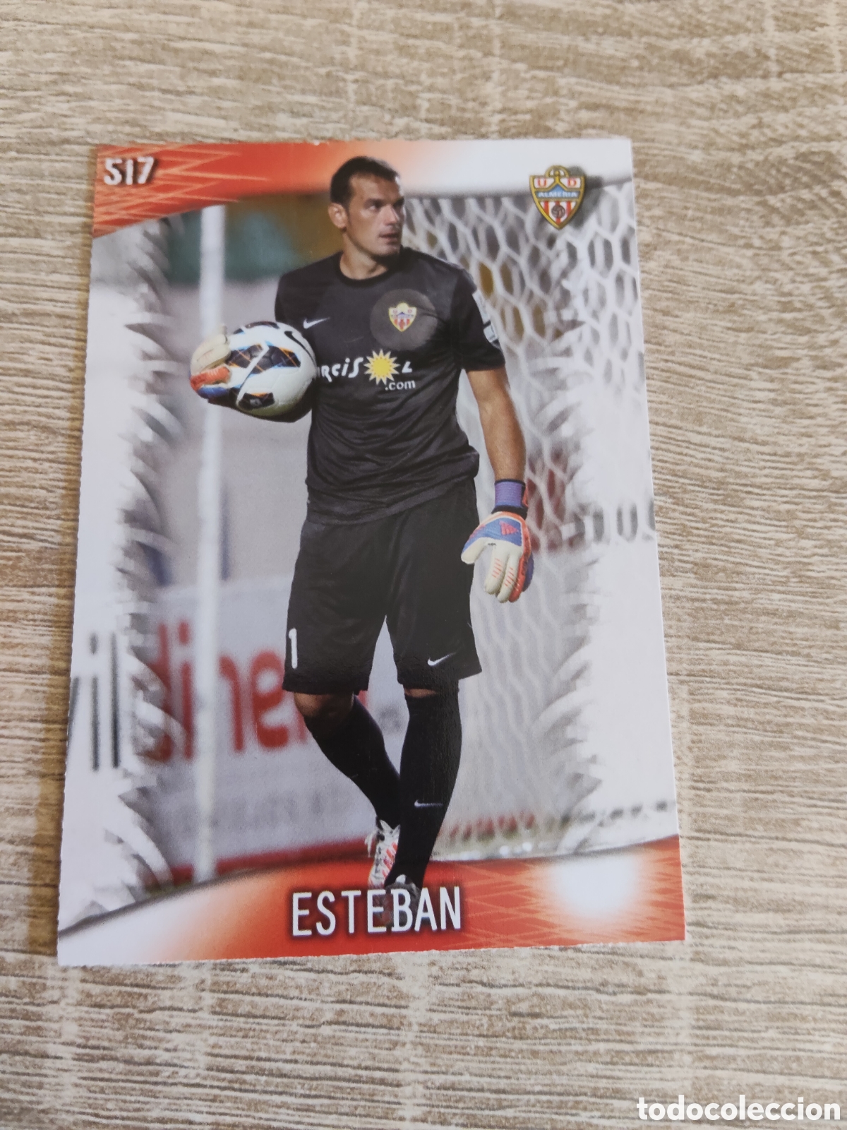Cromos de f&uacute;tbol: Mundicromo las fichas de la liga 2014 517 Esteban Almer&iacute;a versi&oacute;n err&oacute;nea