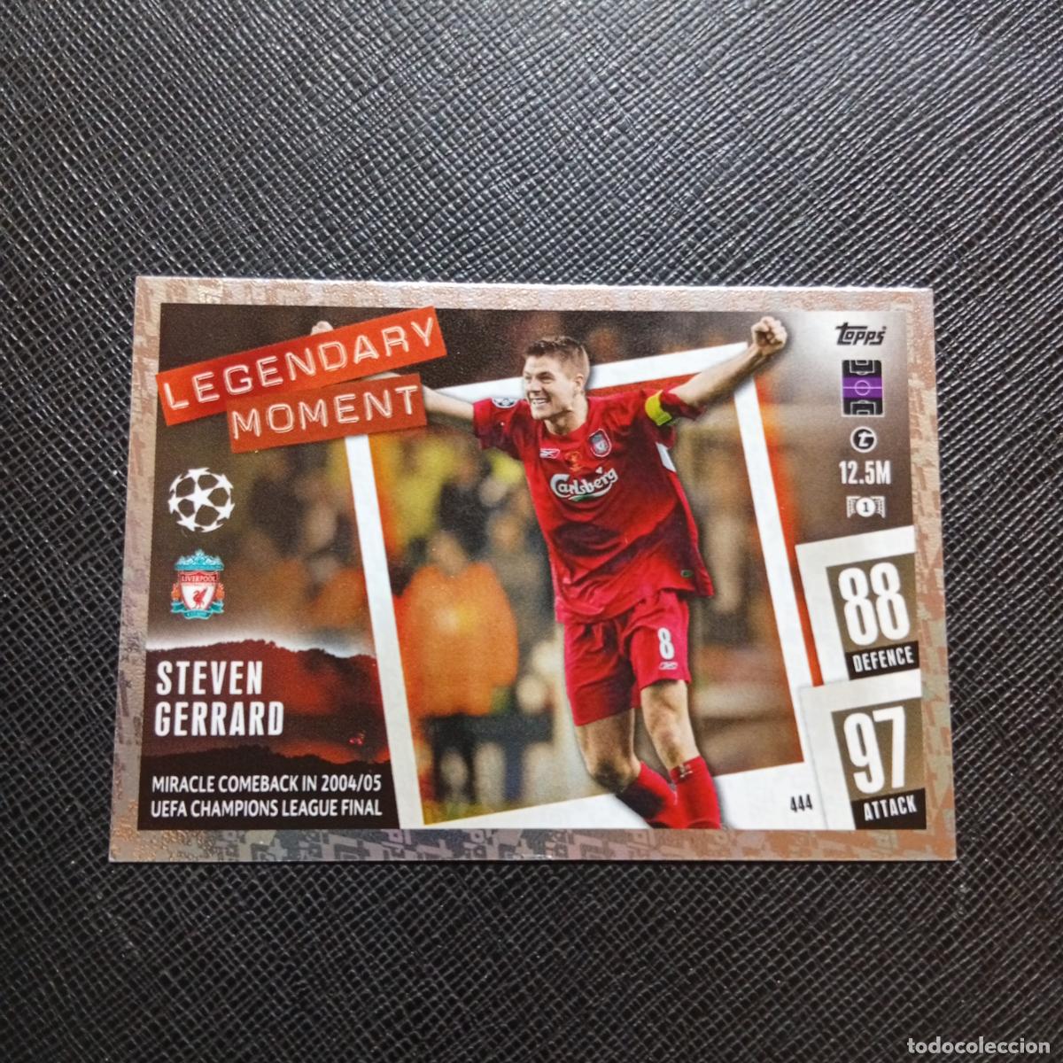 Cromos de f&uacute;tbol: 444 STEVEN GERRARD LIVERPOOL TOPPS MATCH ATTAX 2023 2024 FUTBOL CROMO 23 24 - A217 PG49