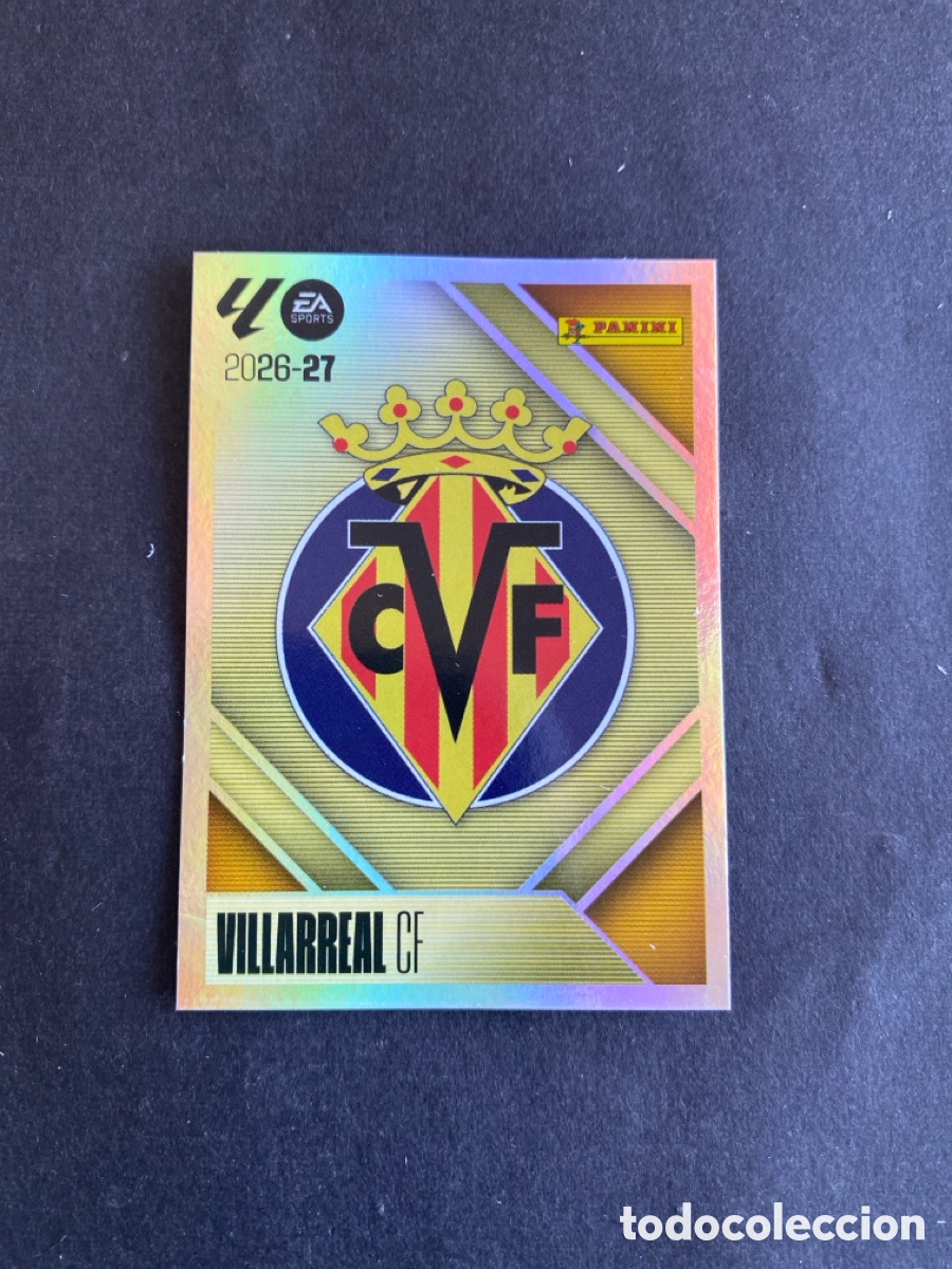 Cromos de f&uacute;tbol: Cromo liga 26/27 Villarreal N* 1