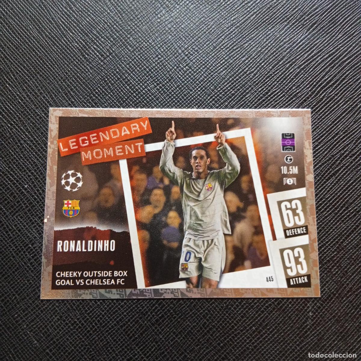 Cromos de f&uacute;tbol: 445 RONALDINHO BARCELONA TOPPS MATCH ATTAX 2023 2024 FUTBOL CROMO 23 24 - A217 PG50