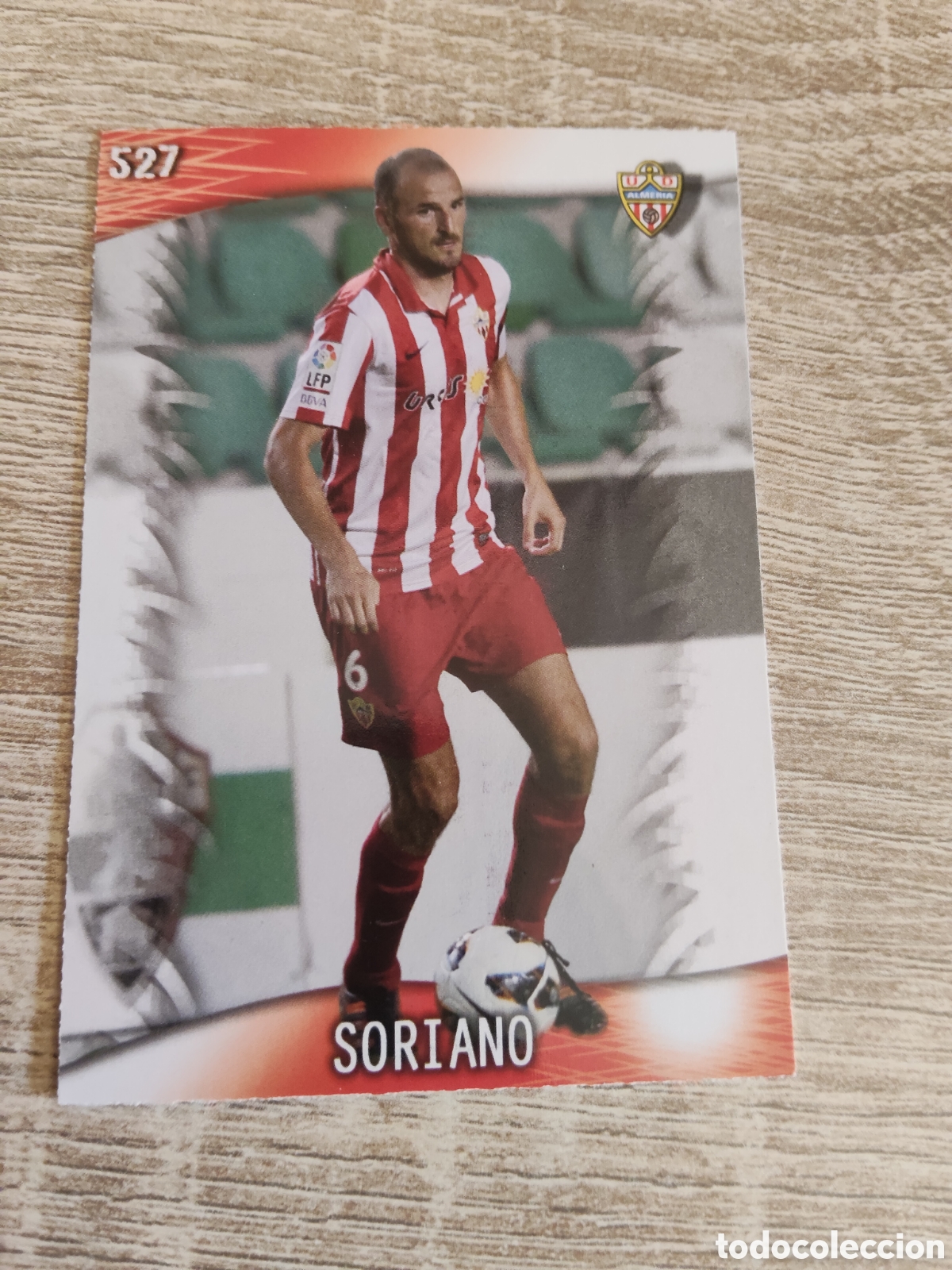 Football Stickers: Mundicromo las fichas de la liga 2014 527 Soriano Almer&iacute;a