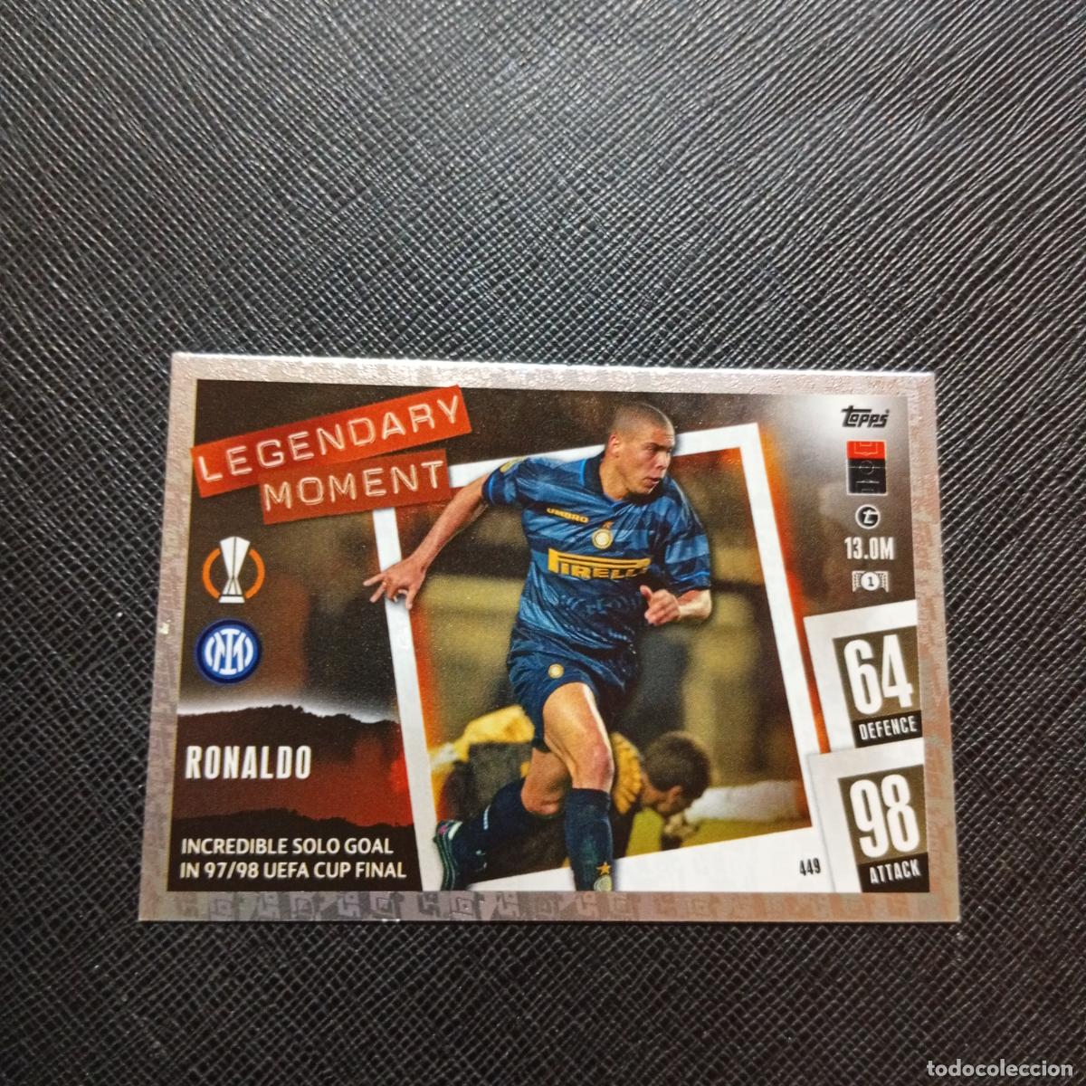 Football Stickers: 449 RONALDO INTER MILAN TOPPS MATCH ATTAX 2023 2024 FUTBOL CROMO 23 24 - A217 PG50
