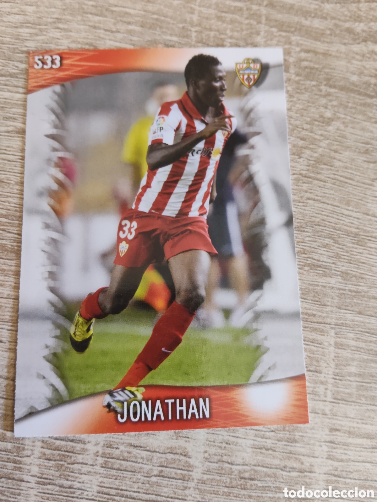 Football Stickers: Mundicromo las fichas de la liga 2014 533 Jonathan Almer&iacute;a