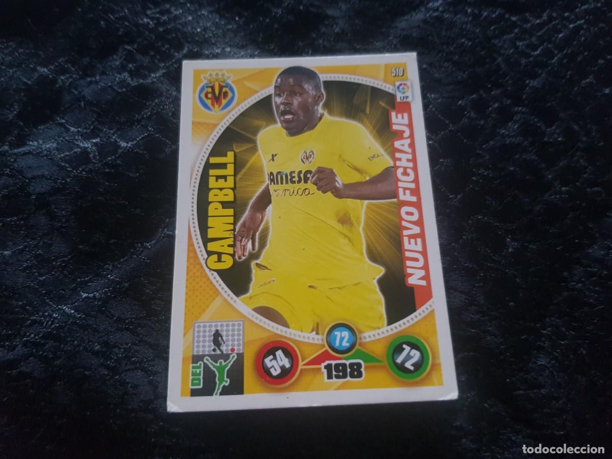 Football Stickers: Cromo Nuevo Fichaje 510 Campbell (Villarreal) Adrenalyn 2014/2015 14/15
