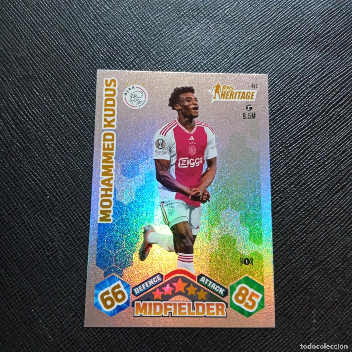 Cromos de f&uacute;tbol: 452 MOHAMMED KUDUS AJAX TOPPS MATCH ATTAX 2023 2024 FUTBOL CROMO 23 24 - A217 PG50