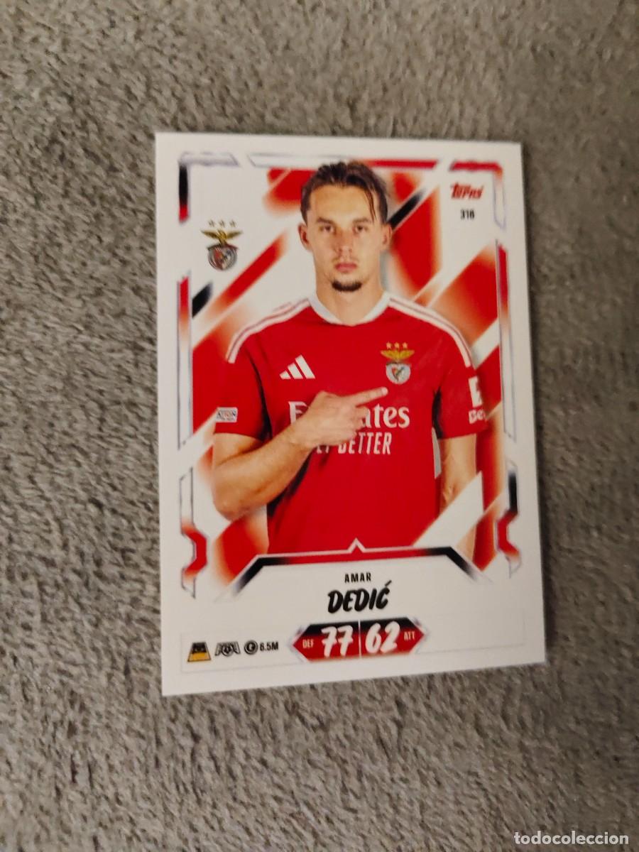 Football Stickers: 316 MATCH ATTAX 26/27 AMAR DEDIĆ SL BENFICA BASE CARD 2026 2027 TOPPS UCC AAU
