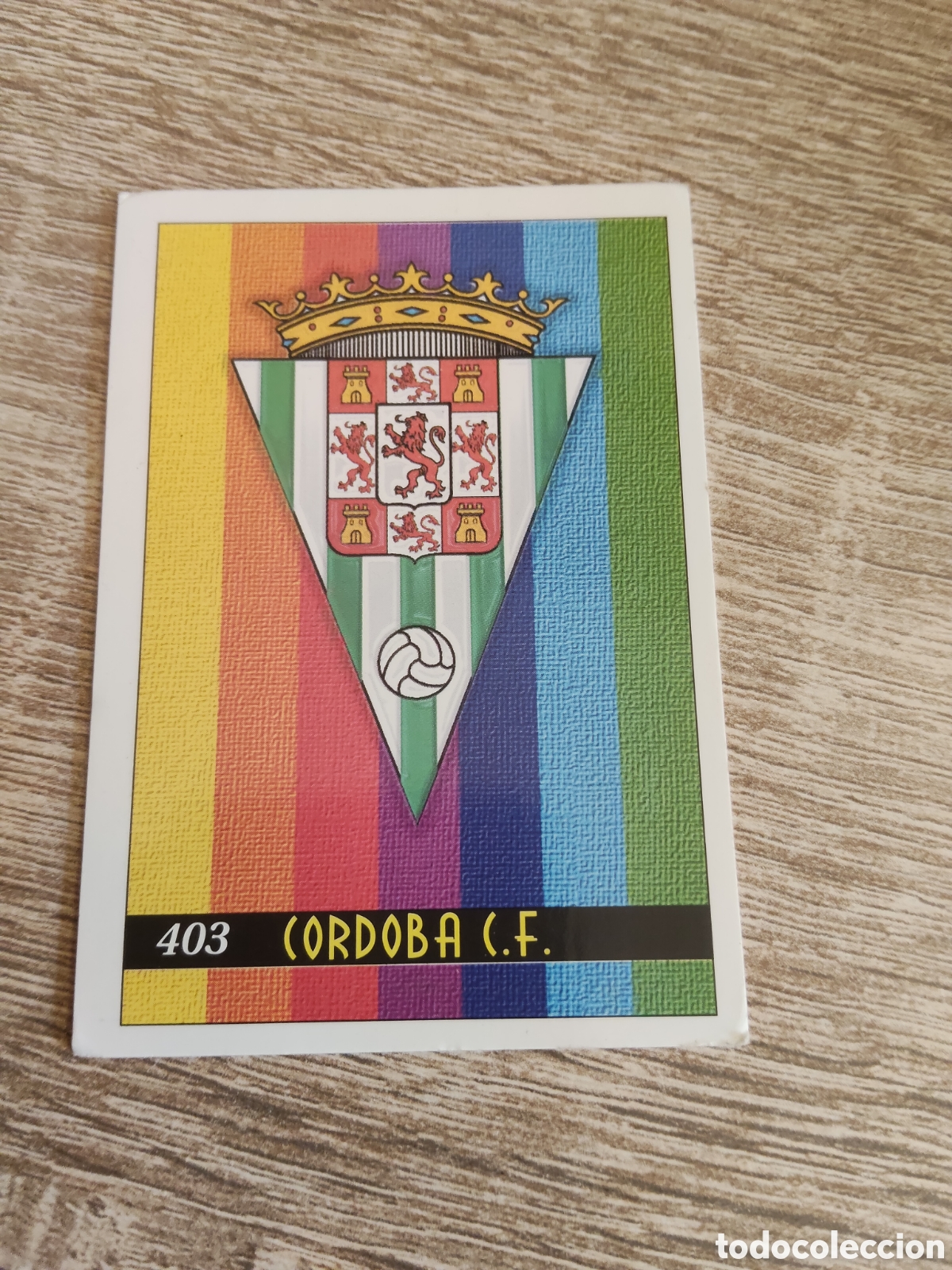 Cromos de f&uacute;tbol: Mundicromo las fichas de la liga 2000 403 escudo y plantilla
