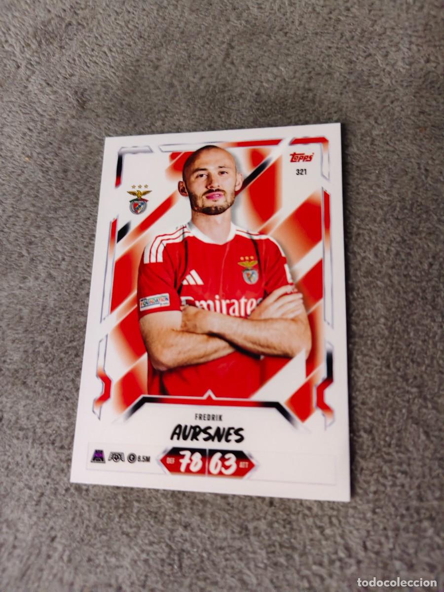 Cromos de f&uacute;tbol: 321 MATCH ATTAX 26/27 FREDRIK AURSNES SL BENFICA BASE CARD 2026 2027 TOPPS UCC AAU