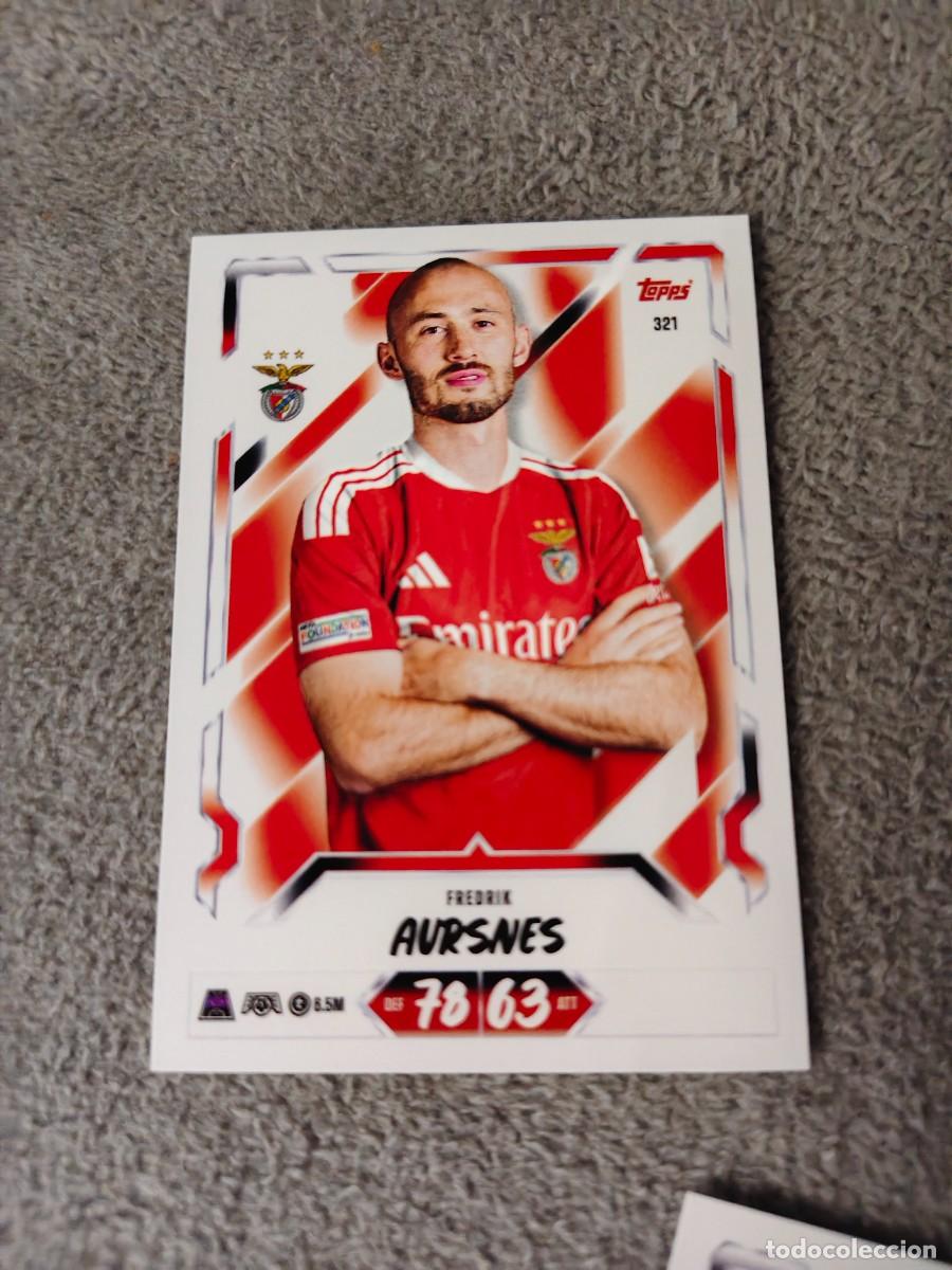 Cromos de f&uacute;tbol: 321 MATCH ATTAX 26/27 FREDRIK AURSNES SL BENFICA BASE CARD 2026 2027 TOPPS UCC AAU