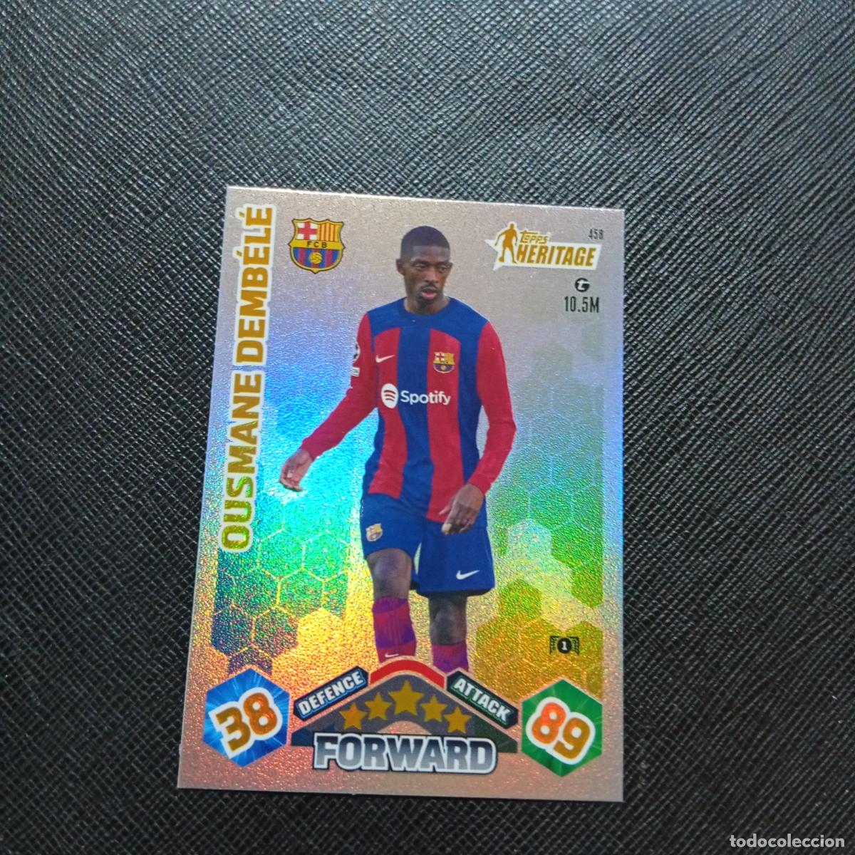 Cromos de f&uacute;tbol: 458 DEMBELE BARCELONA TOPPS MATCH ATTAX 2023 2024 FUTBOL CROMO 23 24 - A217 PG51