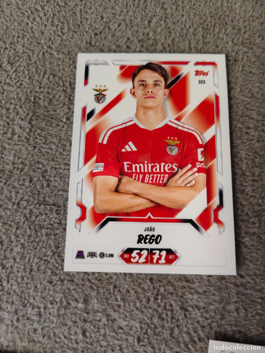 Cromos de f&uacute;tbol: 323 MATCH ATTAX 26/27 JO&Atilde;O R&Ecirc;GO SL BENFICA BASE CARD 2026 2027 TOPPS UCC AAU