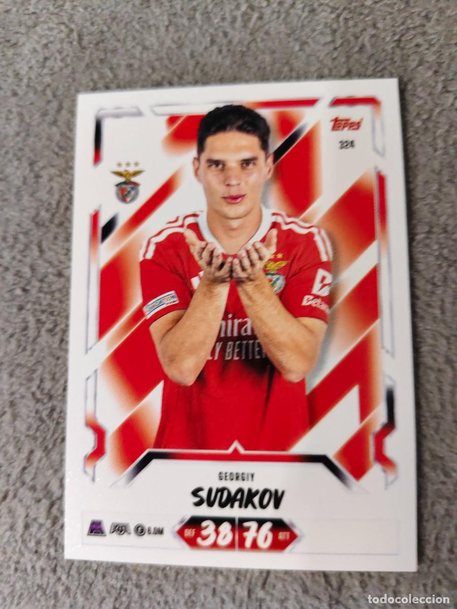 Cromos de f&uacute;tbol: 324 MATCH ATTAX 26/27 GEORGIY SUDAKOV SL BENFICA BASE CARD 2026 2027 TOPPS UCC AAU