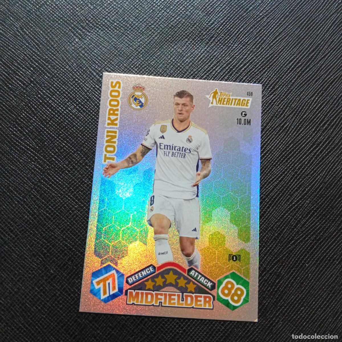 Cromos de f&uacute;tbol: 459 TONI KROOS REAL MADRID TOPPS MATCH ATTAX 2023 2024 FUTBOL CROMO 23 24 - A217 PG51