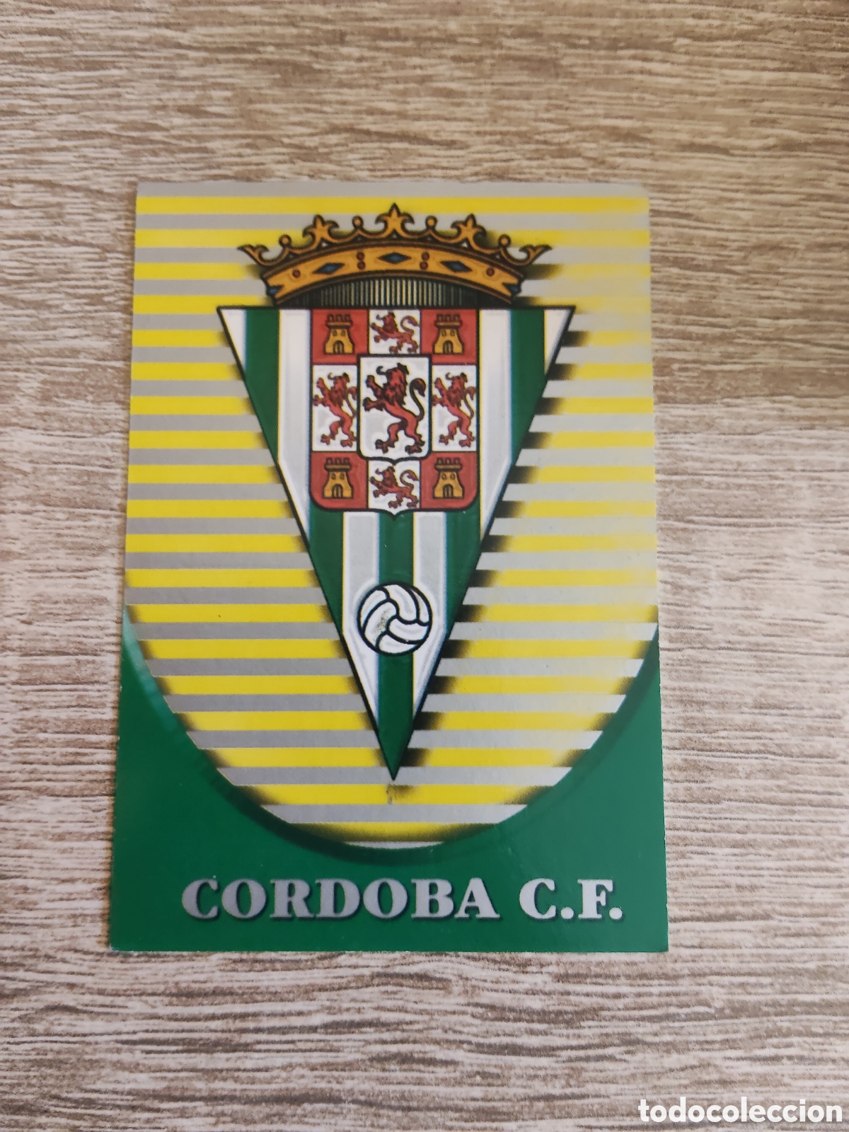 Cromos de f&uacute;tbol: Mundicromo las fichas de la liga 2003 564 escudo C&oacute;rdoba y estadio Nuevo Arc&aacute;ngel