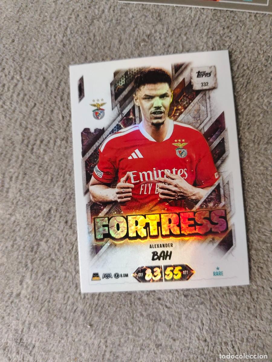 Cromos de f&uacute;tbol: 332 MATCH ATTAX 26/27 ALEXANDER BAH SL BENFICA FORTRESS 2026 2027 TOPPS UCC AAU