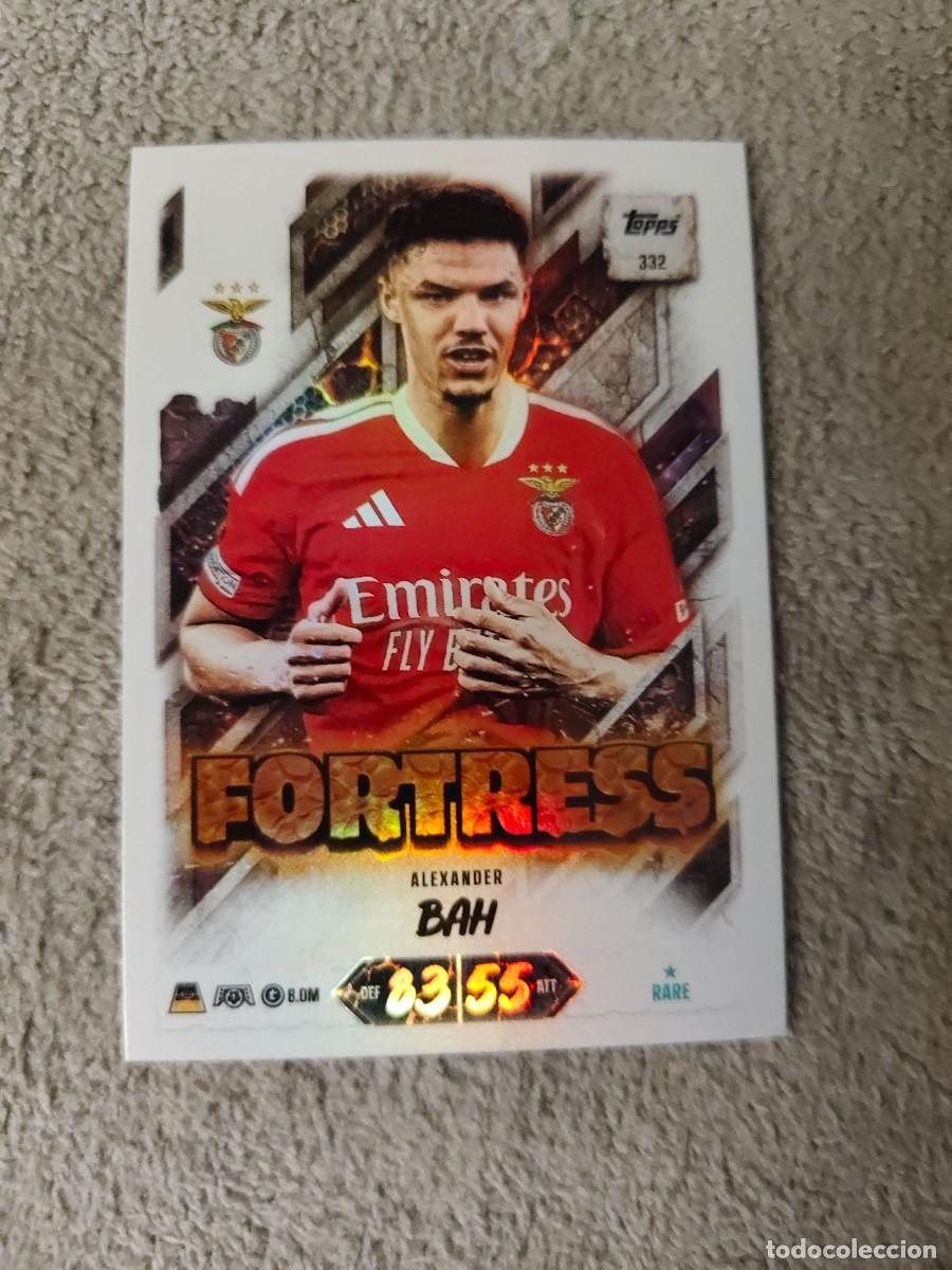 Cromos de f&uacute;tbol: 332 MATCH ATTAX 26/27 ALEXANDER BAH SL BENFICA FORTRESS 2026 2027 TOPPS UCC AAU