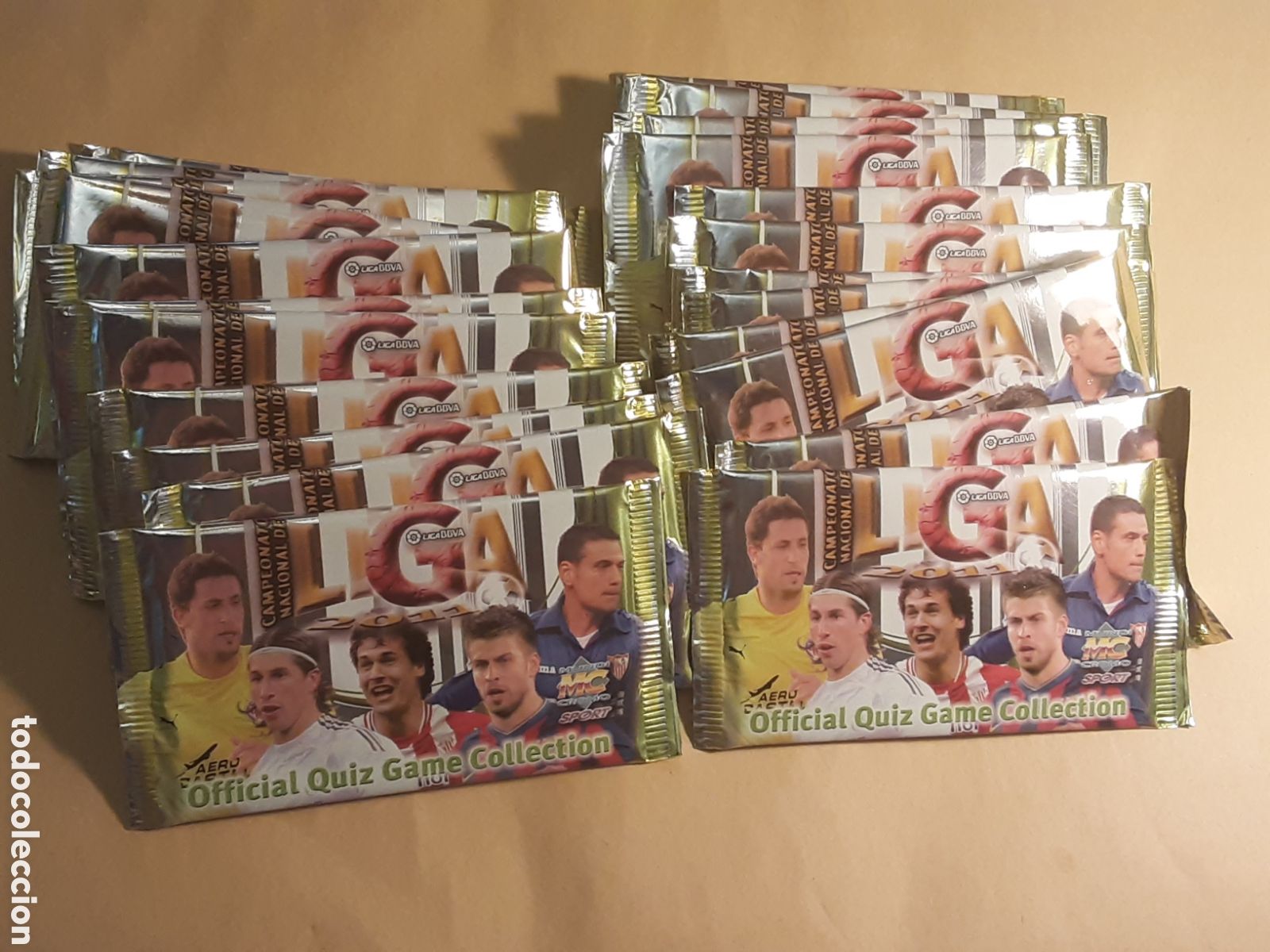 Cromos de f&uacute;tbol: Sobres de la Liga MC 12/11 23 sobres sin abrir