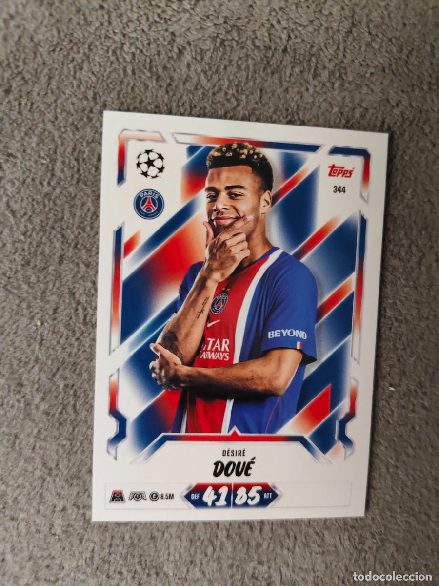 Cromos de f&uacute;tbol: 344 MATCH ATTAX 26/27 D&Eacute;SIR&Eacute; DOU&Eacute; PARIS SAINT-GERMAIN BASE CARD 2026 2027 TOPPS UCC AAU