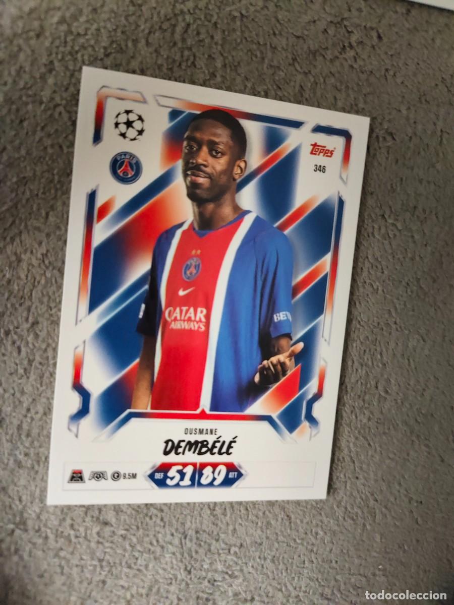 Cromos de f&uacute;tbol: 346 MATCH ATTAX 26/27 OUSMANE DEMB&Eacute;L&Eacute; PARIS SAINT-GERMAIN BASE CARD 2026 2027 TOPPS UCC AAU