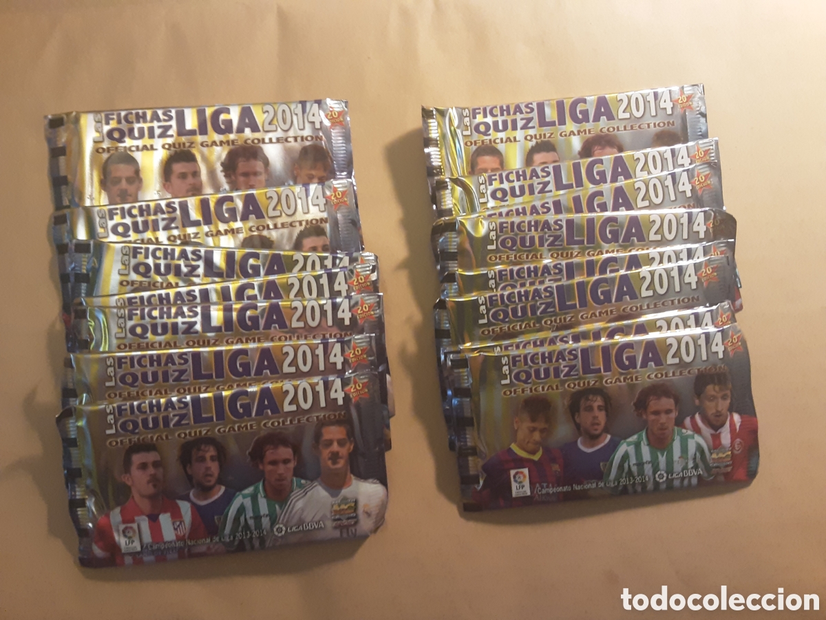Cromos de f&uacute;tbol: 15 sobres de la Liga 2014