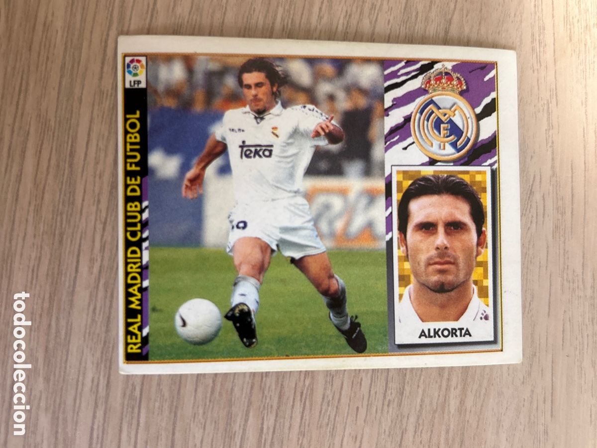 Cromos de f&uacute;tbol: ALKORTA BAJA REAL MADRID LIGA ESTE 1997/98 97 98 NUNCA PEGADO SOBADO