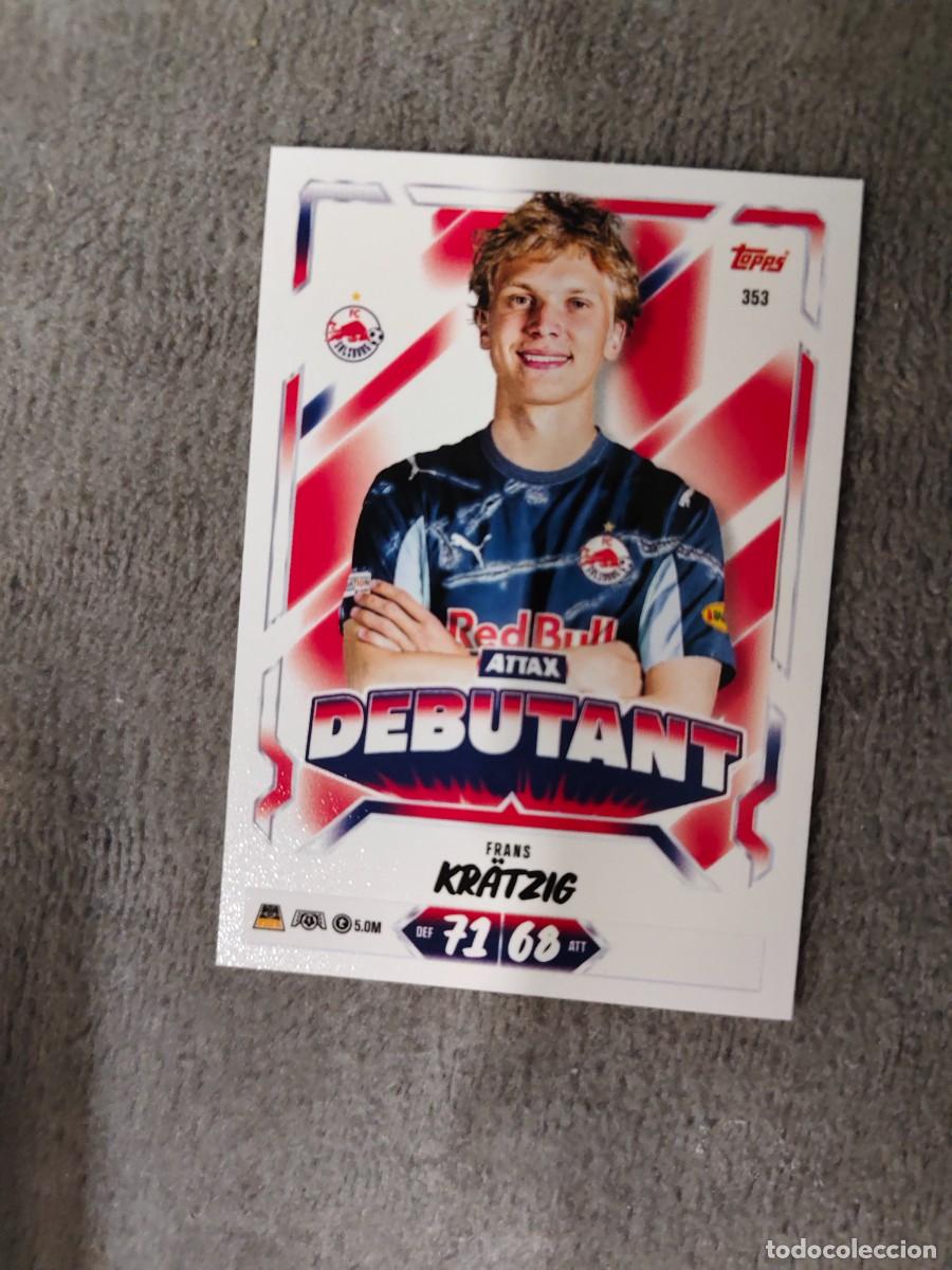 Cromos de f&uacute;tbol: 353 MATCH ATTAX 26/27 FRANS KR&Auml;TZIG FC SALZBURG DEBUTANT 2026 2027 TOPPS UCC AAU