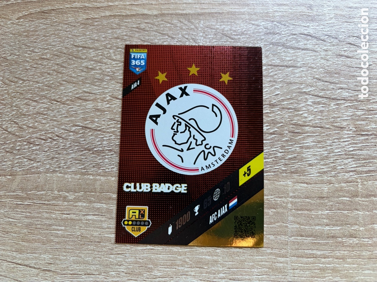Cromos de f&uacute;tbol: AIA4 CLUB BADGE AFC AJAX PANINI FIFA 365 2024 ADRENALYN XL