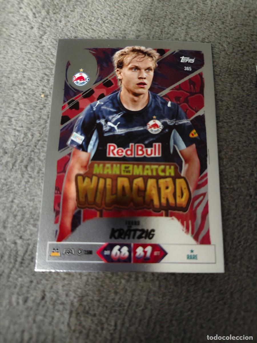 Cromos de f&uacute;tbol: 365 MATCH ATTAX 26/27 FRANS KR&Auml;TZIG FC SALZBURG MAN OF THE WILDCARD 2026 2027 TOPPS UCC AAU