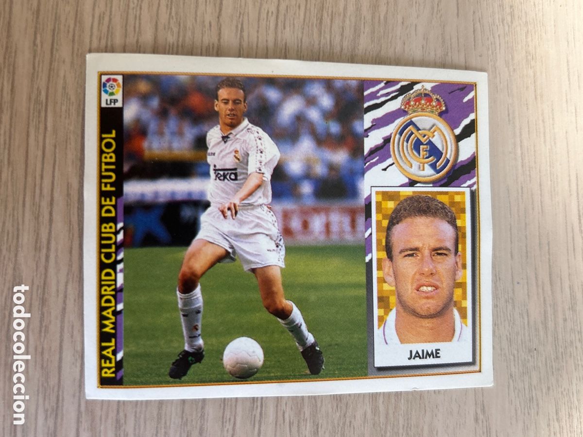 Cromos de f&uacute;tbol: JAIME REAL MADRID FICHAJE 34 LIGA ESTE 1997 1998 97 98 LEER NUNCA PEGADO SIN PEGAR